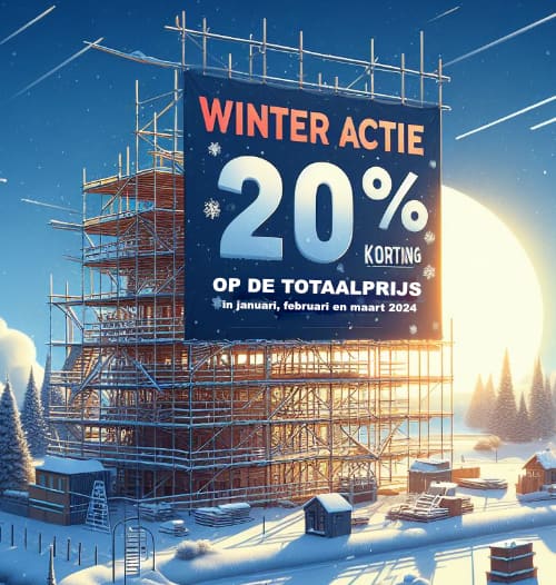 Winter ACTIE  20% korting op totaalprijs. (Jan. Feb. Maart)